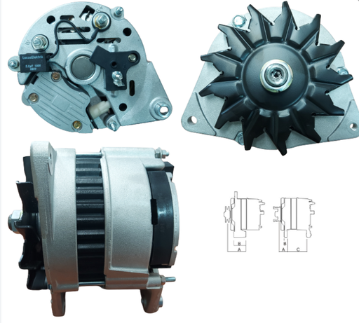 47519003 87576058 AGTR0991ALTERNADOR NH 65A  TS6000/6020 Y 10S FRANJA  AMARILLA